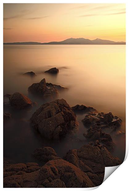 Portencross Sunset Print by Grant Glendinning