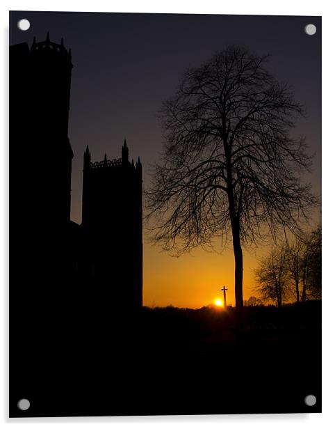 Durham Sunset Acrylic by Northeast Images