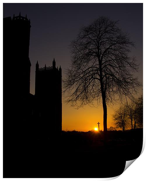 Durham Sunset Print by Northeast Images