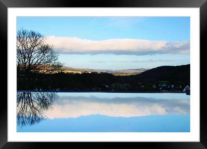 Cloudy Hills Framed Mounted Print by Stephen Baxter