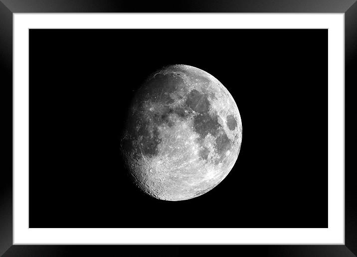 Moon Framed Mounted Print by Grant Glendinning
