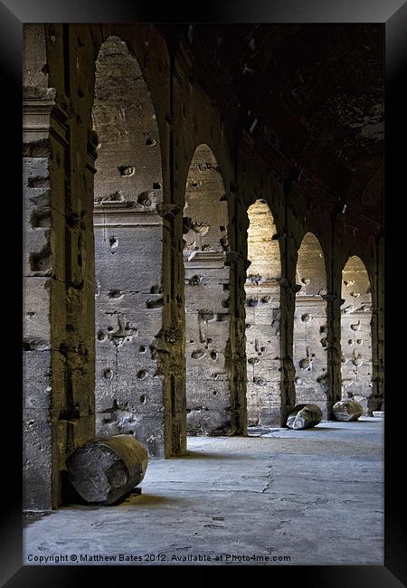 Colosseum Walls Framed Print by Matthew Bates