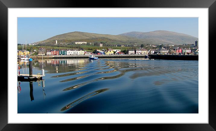 Dingle Harbour Framed Mounted Print by barbara walsh