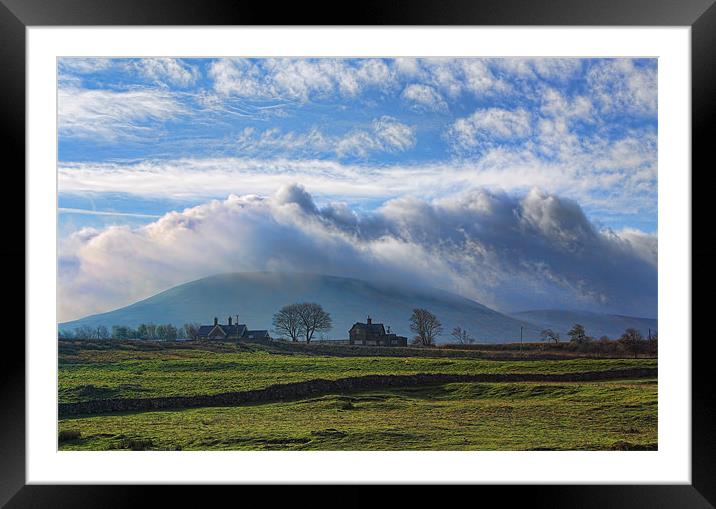 Mist Rolling Over Ingleborough Framed Mounted Print by Sandi-Cockayne ADPS