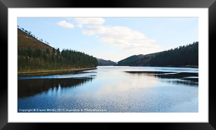 Derwent Waters, Derbyshire Framed Mounted Print by Elaine Whitby