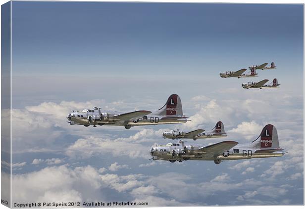 381st Bomb Group Outbound Canvas Print by Pat Speirs