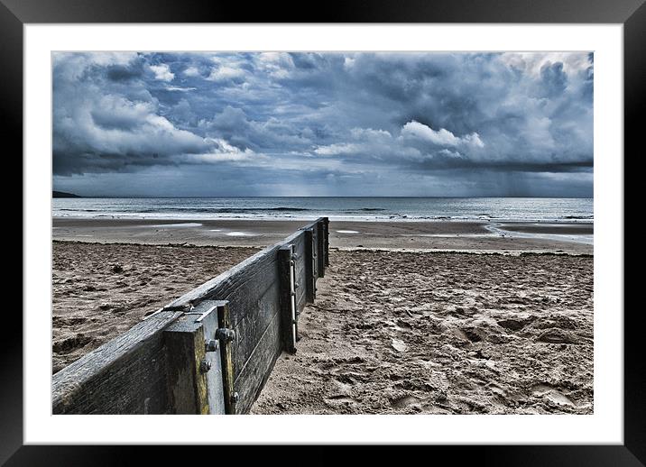 Out to sea Framed Mounted Print by Steve Purnell
