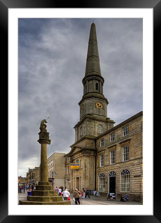 Mercat Cross and Guildhall Framed Mounted Print by Tom Gomez