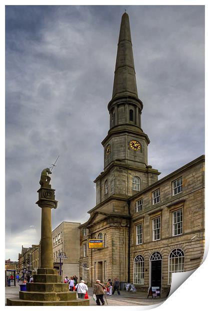 Mercat Cross and Guildhall Print by Tom Gomez