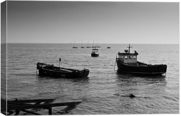 Fishing Boats Essex Canvas Print by David Pyatt