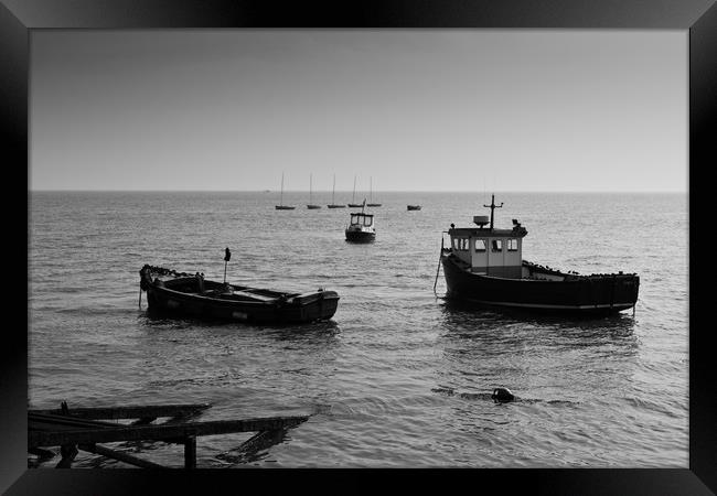 Fishing Boats Essex Framed Print by David Pyatt