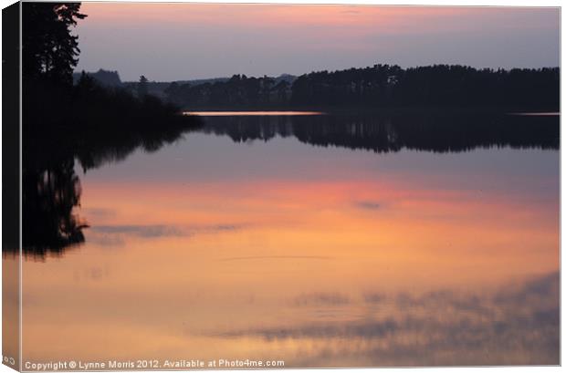 A Serene Sunset Canvas Print by Lynne Morris (Lswpp)