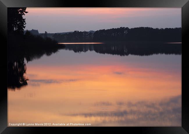A Serene Sunset Framed Print by Lynne Morris (Lswpp)