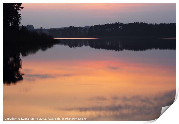 A Serene Sunset Print by Lynne Morris (Lswpp)