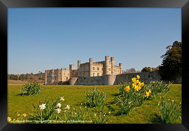 Leeds Castle in Spring 2 Framed Print by Chris Thaxter
