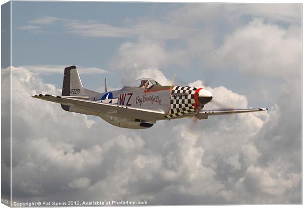 P51 Mustang - 'Doll' Canvas Print by Pat Speirs
