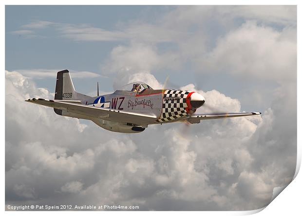 P51 Mustang - 'Doll' Print by Pat Speirs