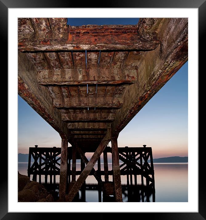 Under the jetty Framed Mounted Print by Sam Smith