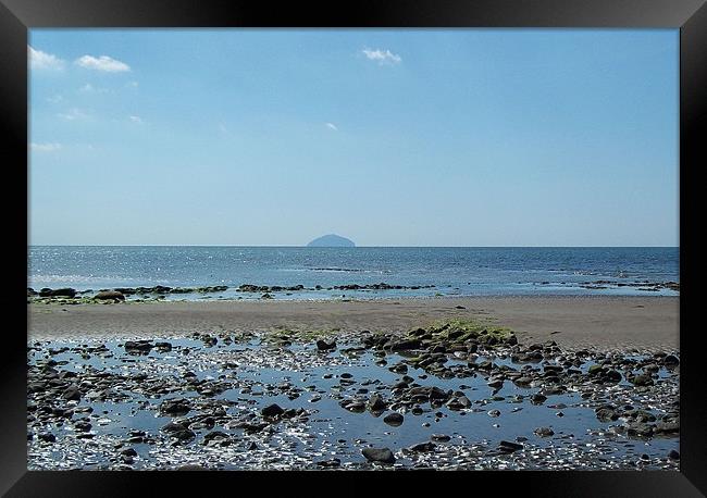 The Ailsa Craig Framed Print by kirsteen wilson