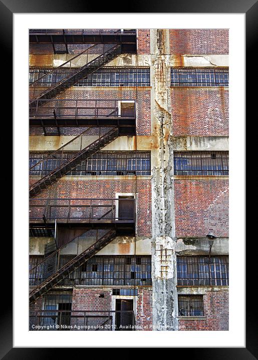 Rusty wall 1 Framed Mounted Print by Alfani Photography