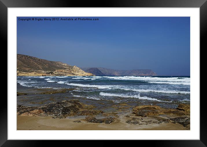 Windy shore Framed Mounted Print by Digby Merry