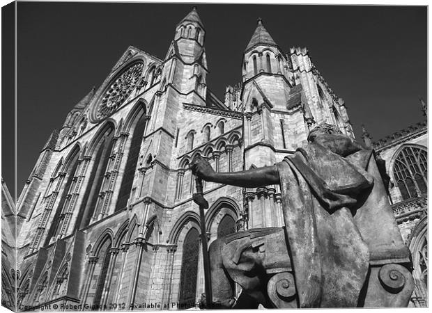 York City Minster King Constantine statue Canvas Print by Robert Gipson