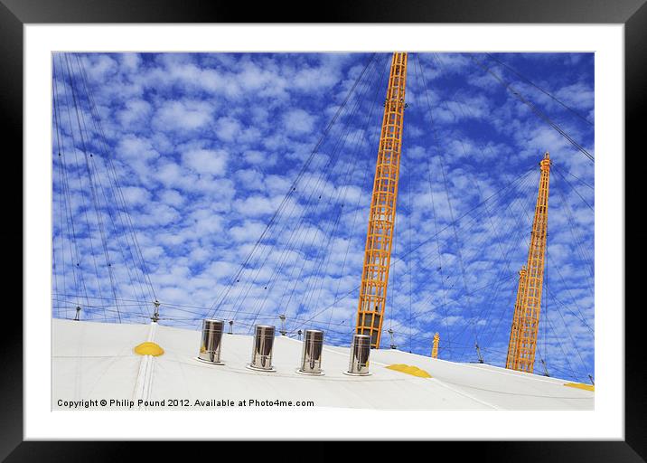 Millenium Dome Roof London Framed Mounted Print by Philip Pound