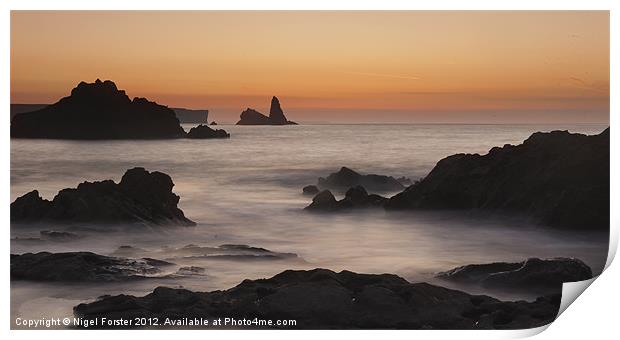 Church Rock Sunrise Print by Creative Photography Wales