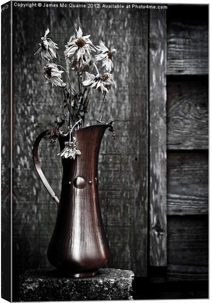 Yesterdays Flowers Canvas Print by James Mc Quarrie
