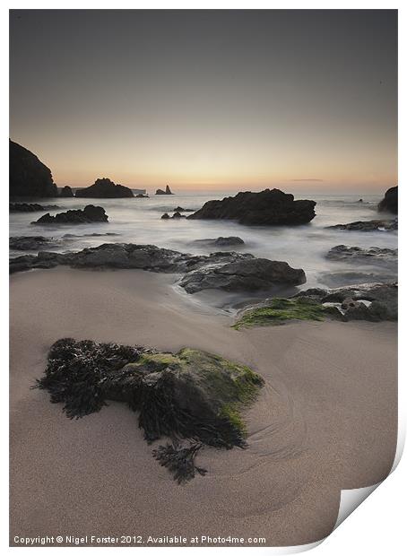 Broad Haven Dawn Print by Creative Photography Wales