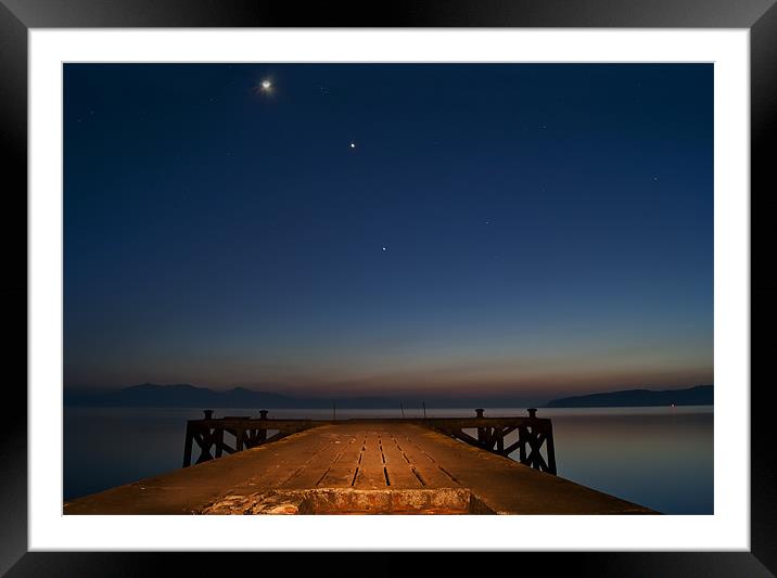The sky at night Framed Mounted Print by Sam Smith