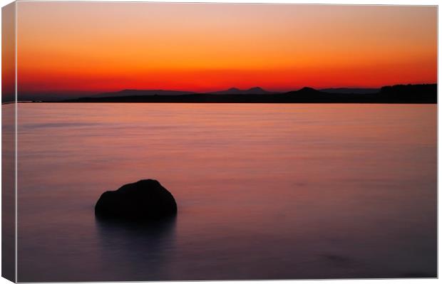 Sunset Over Shell Bay Canvas Print by Aj’s Images