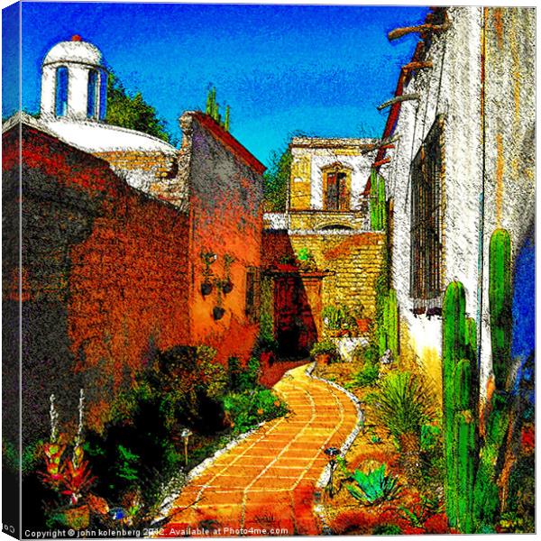 pozos garden 2 Canvas Print by john kolenberg