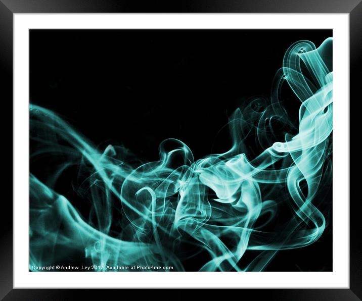 Smoking the blues away Framed Mounted Print by Andrew Ley