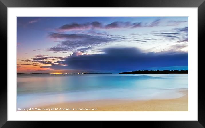 A City beyond Cloud Framed Mounted Print by Mark Lucey