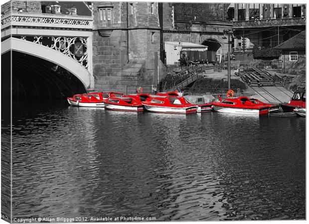 River Ouse Boats Canvas Print by Allan Briggs
