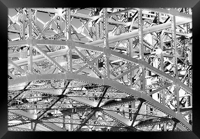 Bridge Bits Framed Print by Mary Lane