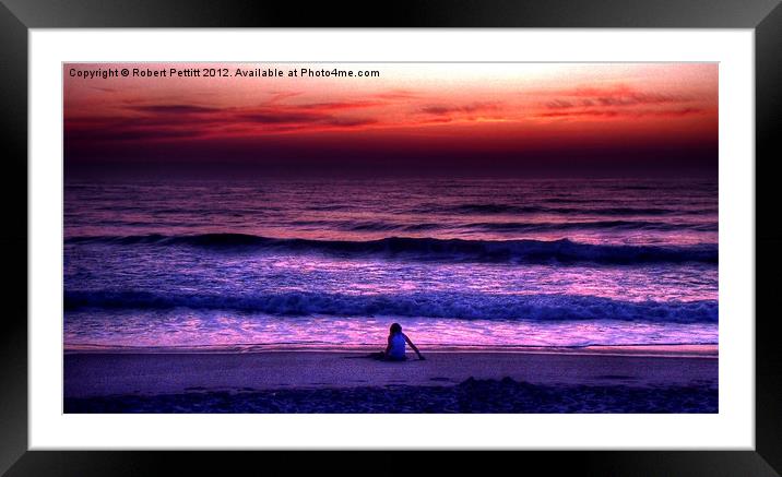Own personal sunset Framed Mounted Print by Robert Pettitt