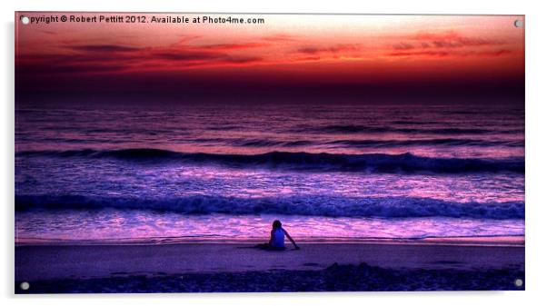 Own personal sunset Acrylic by Robert Pettitt