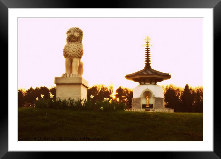 Peace Pagoda Milton Keynes 2 Framed Mounted Print by Dan Davidson