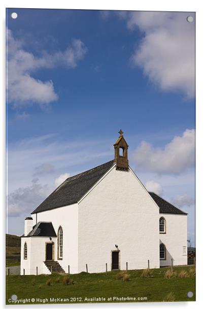 Church of Scotland, Kensaleyre, Isle of Skye, Scot Acrylic by Hugh McKean