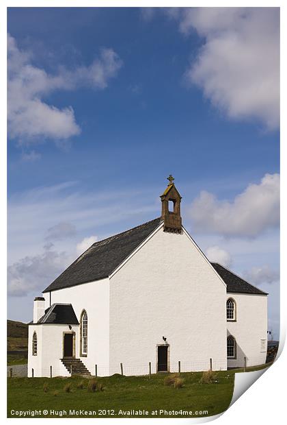 Church of Scotland, Kensaleyre, Isle of Skye, Scot Print by Hugh McKean