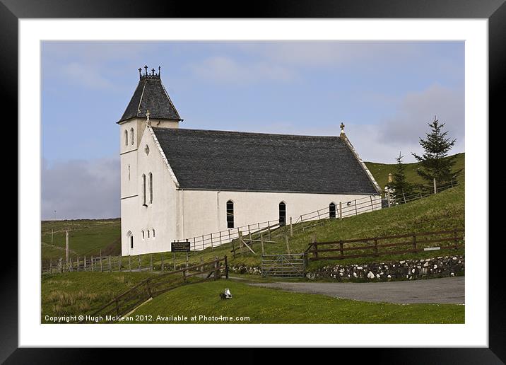 Free Church of Scotland, Uig, Isle of Skye, Scotla Framed Mounted Print by Hugh McKean