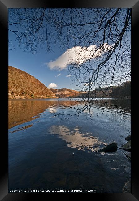 Caban Coch Reflection Framed Print by Creative Photography Wales