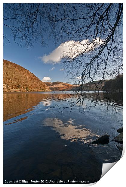 Caban Coch Reflection Print by Creative Photography Wales