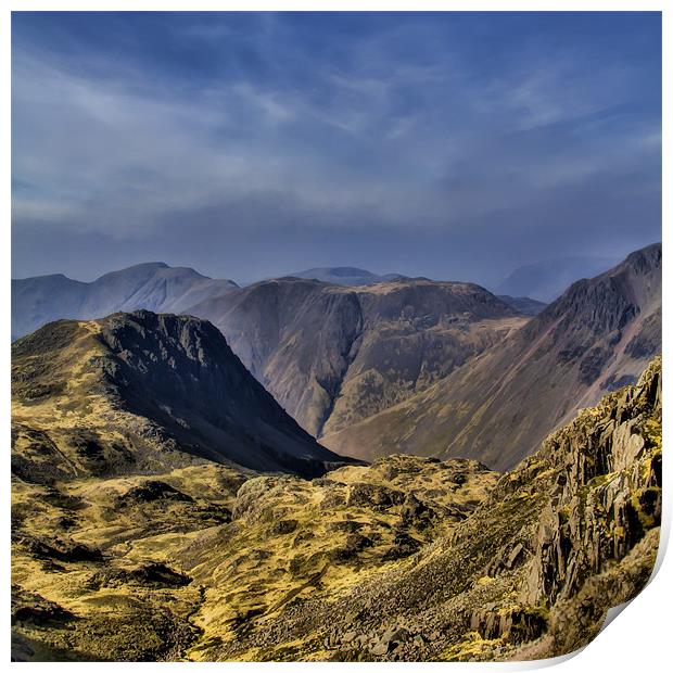 View from Scafell Print by Northeast Images