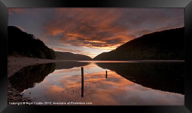 Caban Coch Reflection Framed Print by Creative Photography Wales