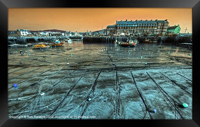 Harbouring Colour Framed Print by Rob Hawkins