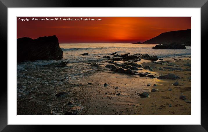 Goodnight Framed Mounted Print by Andrew Driver