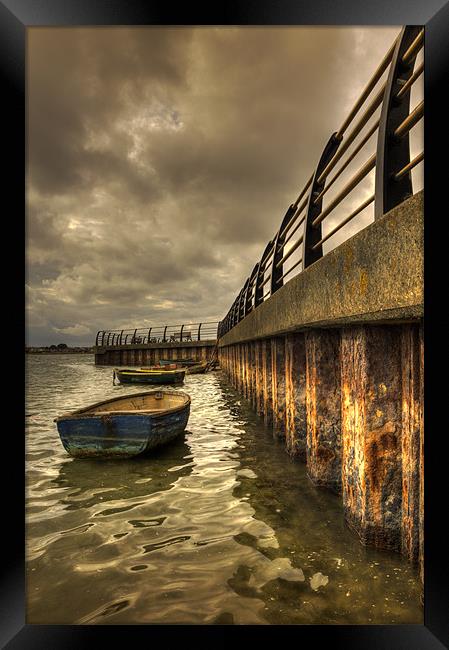 Harbour wall Framed Print by mark leader